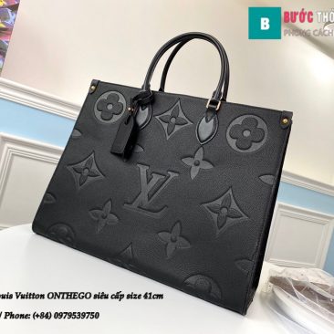 Túi xách Louis Vuitton ONTHEGO 2020 siêu cấp màu đen size 41cm - M44925 (1)