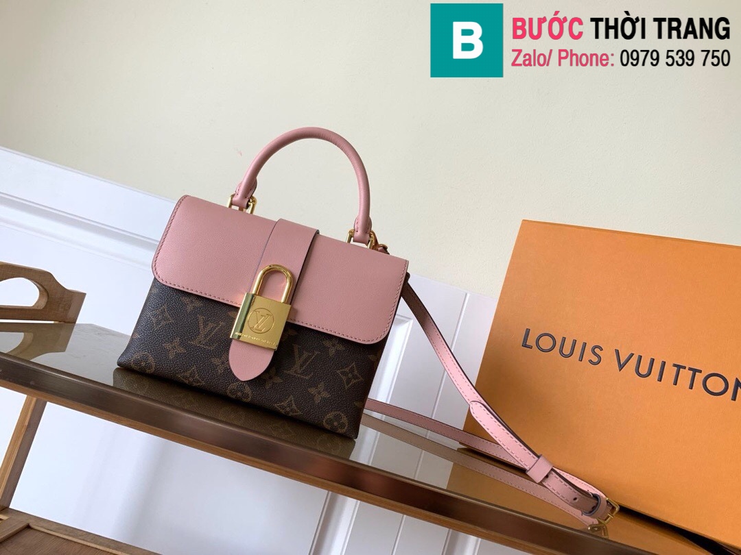 Louis Vuitton Locky BB Cross Body Bag BrownPink LeatherCanvas  eBay