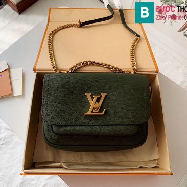 Túi Louis Vuitton Grained Calf Leather Lockme Chain PM Bag (1)